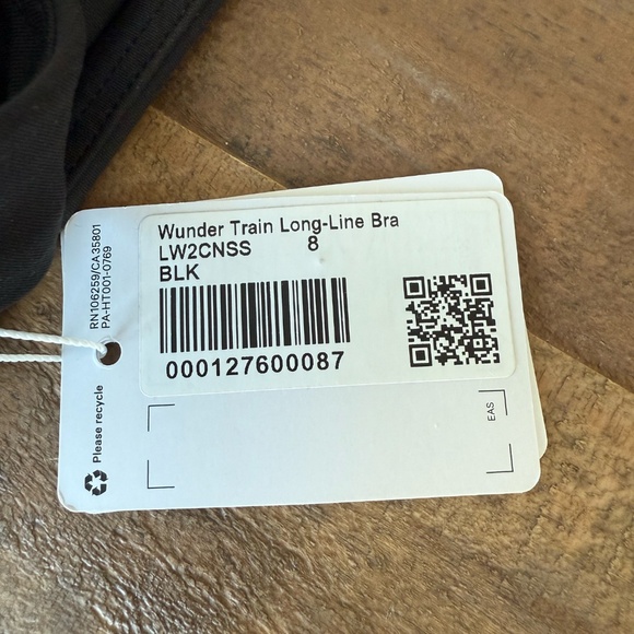 NWT Lululemon Wunder Train Long-Line Bra - size 8 - Picture 5 of 6
